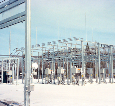 Distribution sub-station in Canada