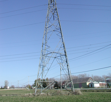 Galvanized steel towers