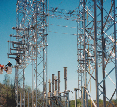 A Steel lattice sub-station