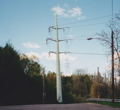 Steel galvanized tubular tower in Canada