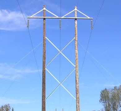 Portique en H pour Hydro-Québec